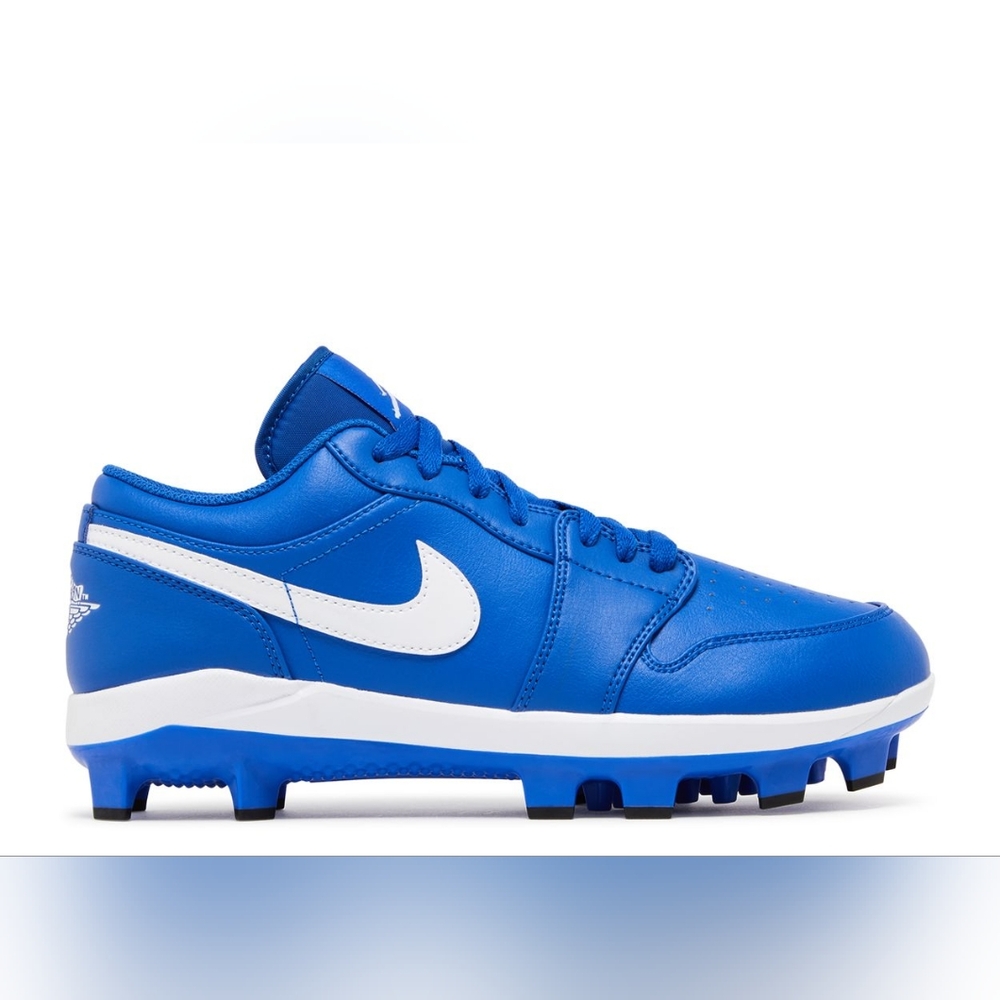 Size 16 - Air Jordan 1 Retro MCS Low "Game Royal White" Baseball Cleat *New*